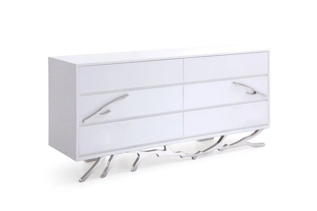 White High Gloss Dresser M428211