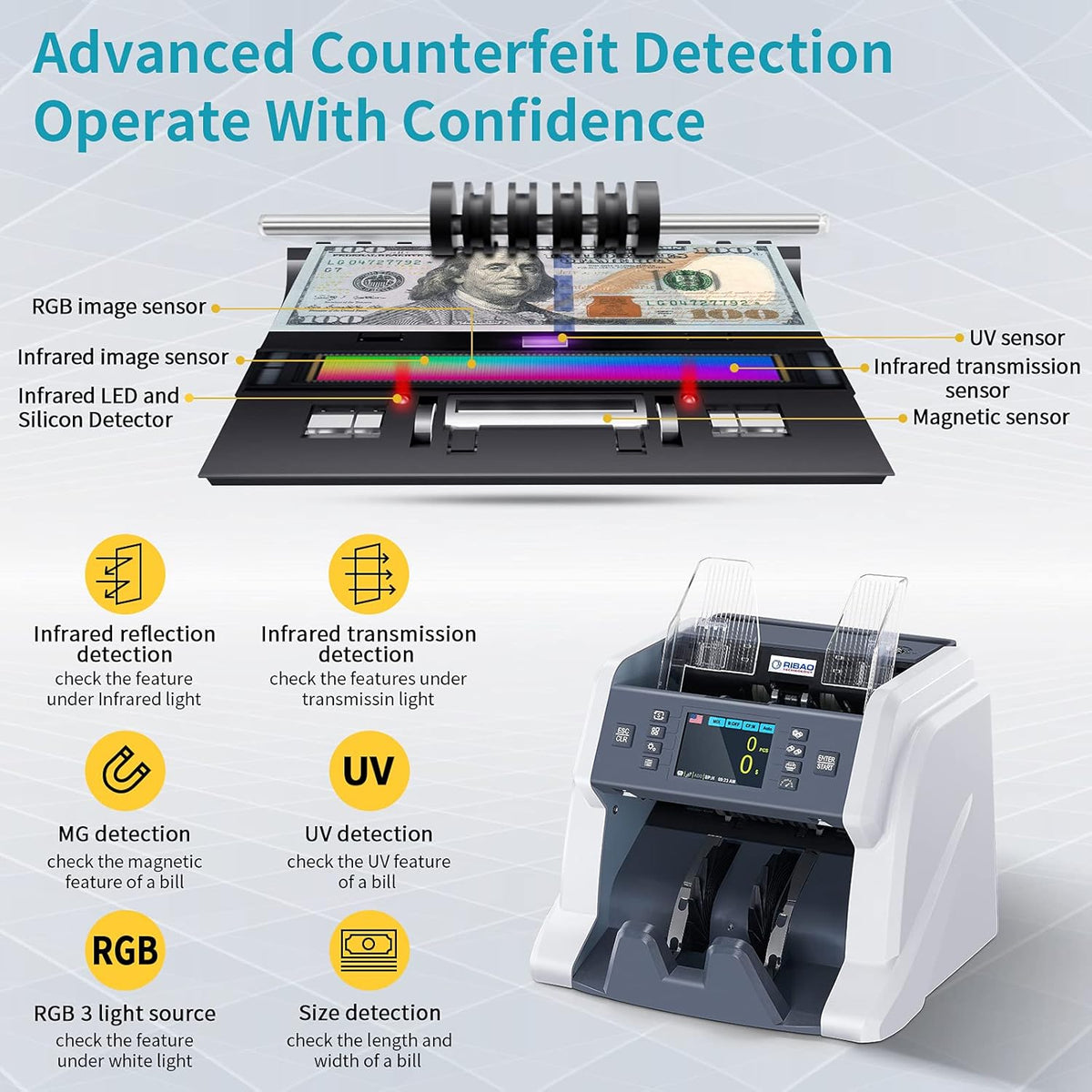 Mix Denomination Money Counter Machine E462
