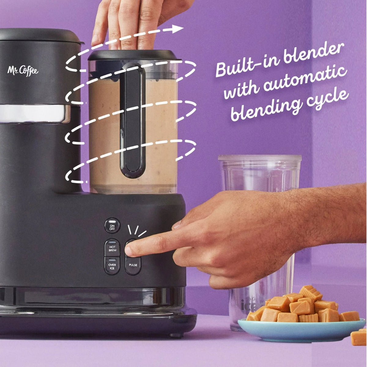 Single-Serve Iced and Hot Coffee Maker & Blender with 2 Tumblers N331