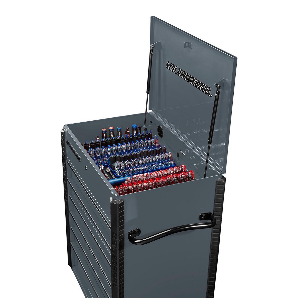 Slate Gray 6-Drawer Service Cart P270