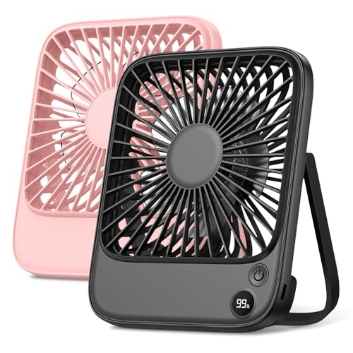 2 Pack 5000mAh Portable Desk Fan G53122
