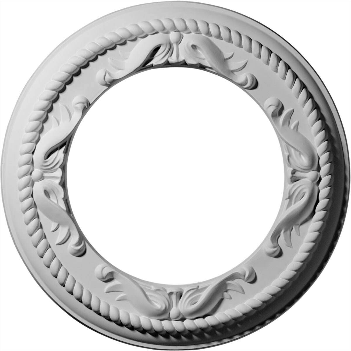 Hand-Painted Walnut Ceiling Medallion S6887