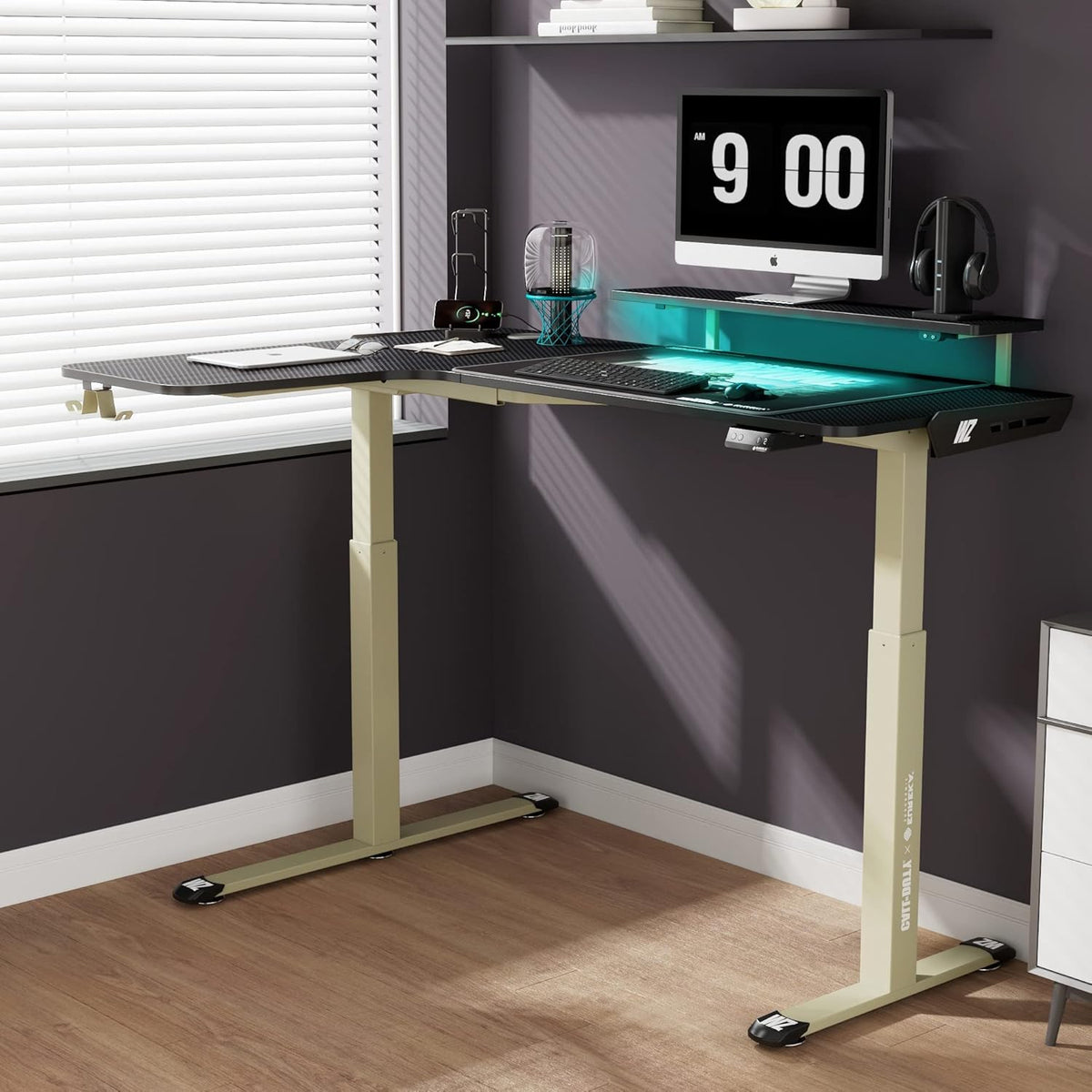 L-Shaped Electric Standing Desk K1382