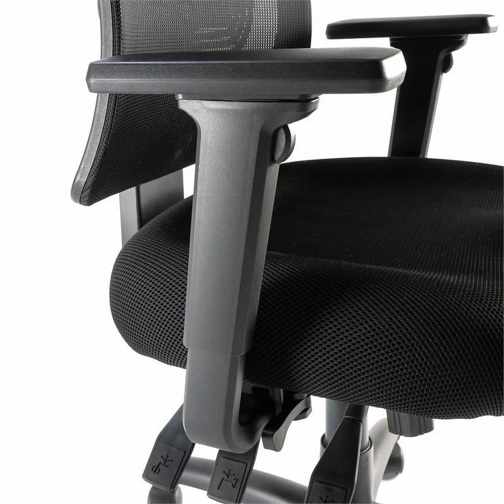 High Back Fabric Executive Office Chair in Black M21255