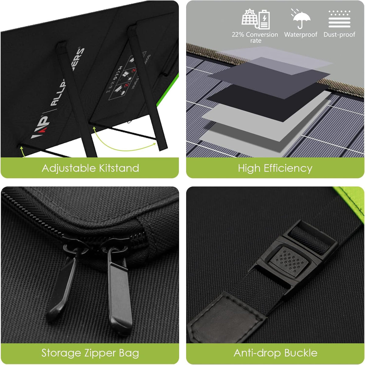 200W Foldable Solar Panel Kit O84970