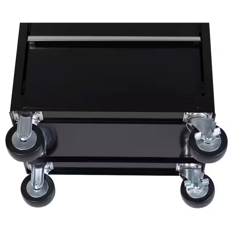 27 in. W 5-Drawer Gloss Black Rolling Tool Cabinet P602