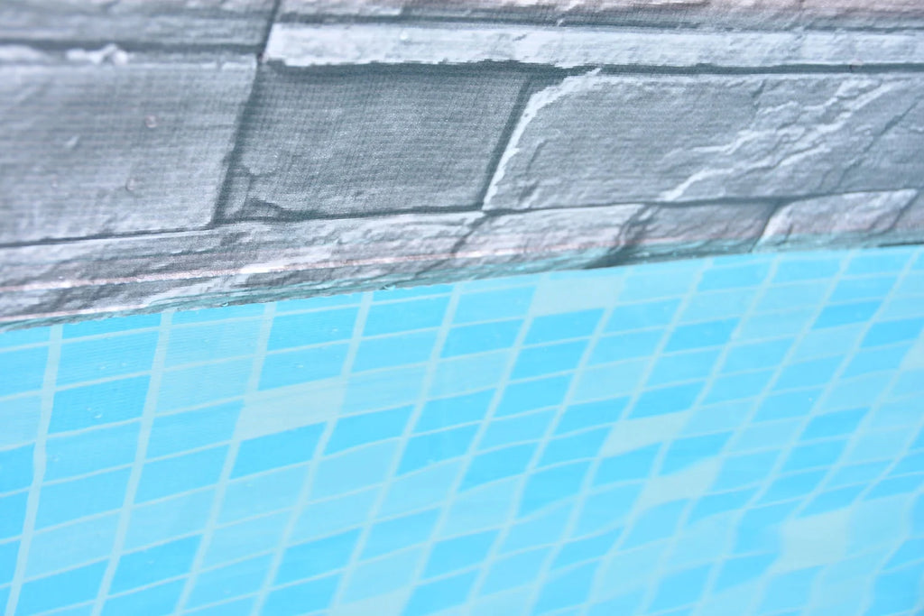 12 ft. Grey Stone Round Above Ground Pool E8223