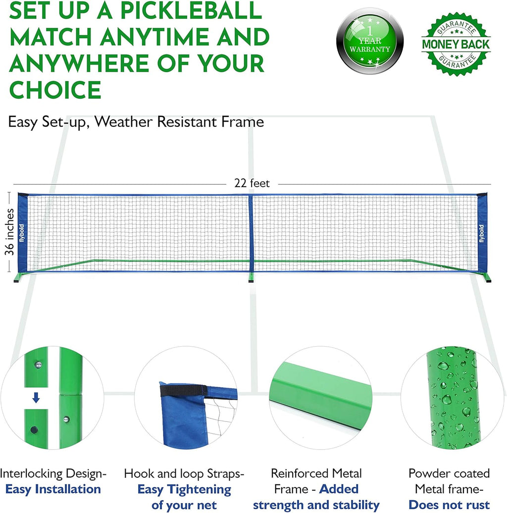 Portable Pickleball Net Regulation Size with Carrying Bag R884852