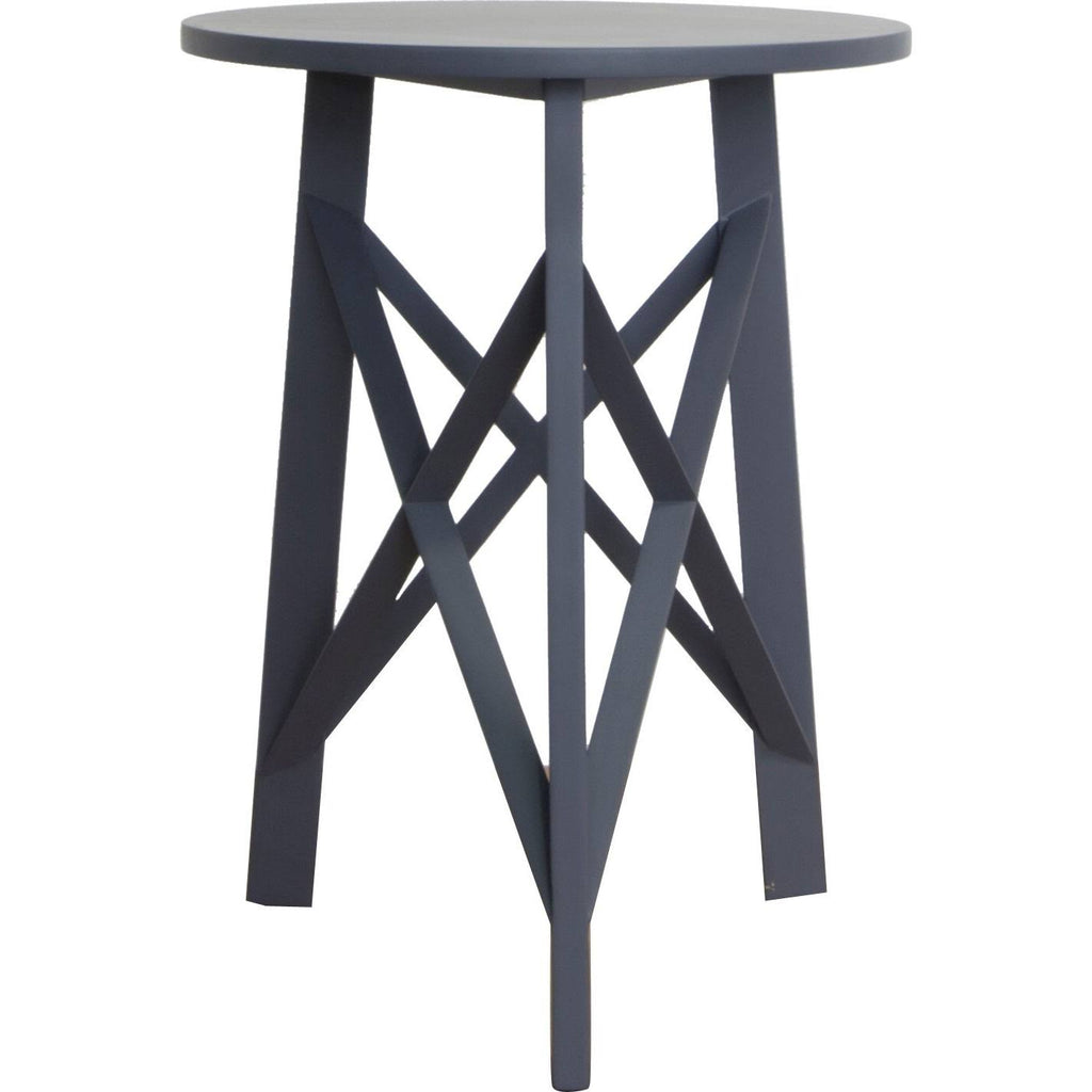 Blue Acacia Wood Accent Table Z516128
