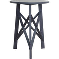 Blue Acacia Wood Accent Table Z516128