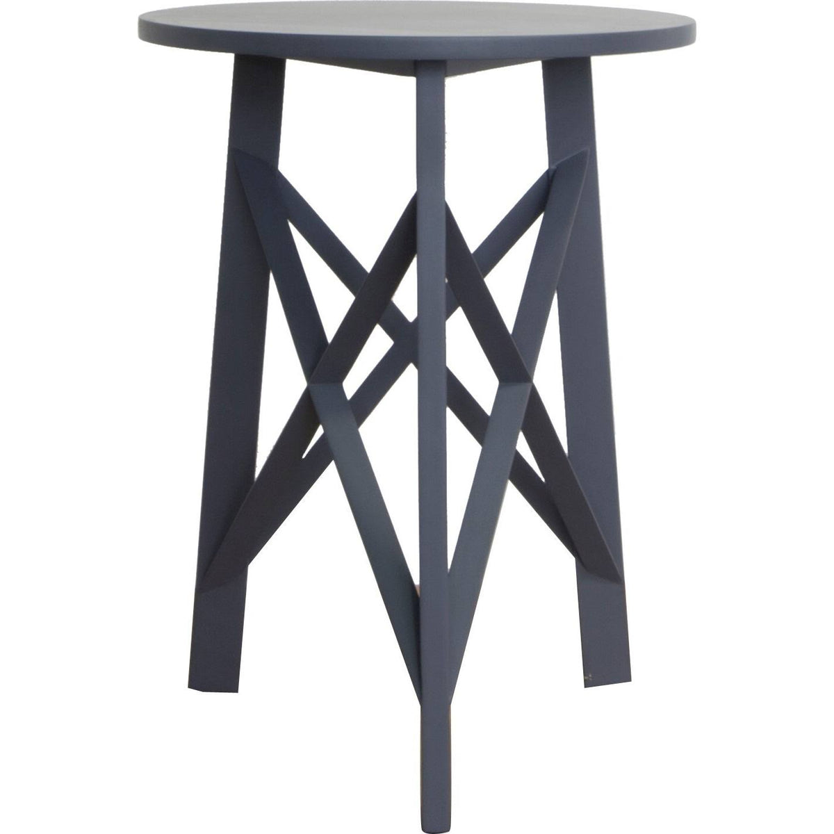Blue Acacia Wood Accent Table Z516128