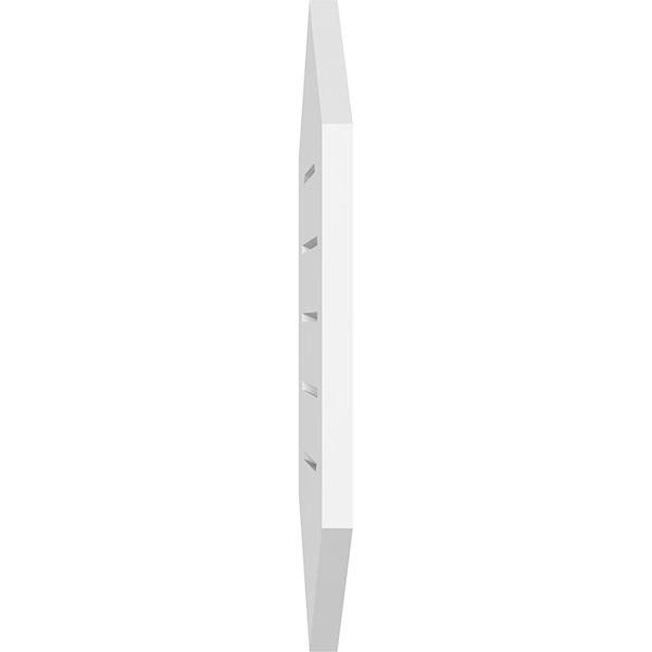 Vertical Peaked Surface Mount PVC Gable Vent W535295