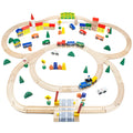 100 Piece Wooden Train Set F54090