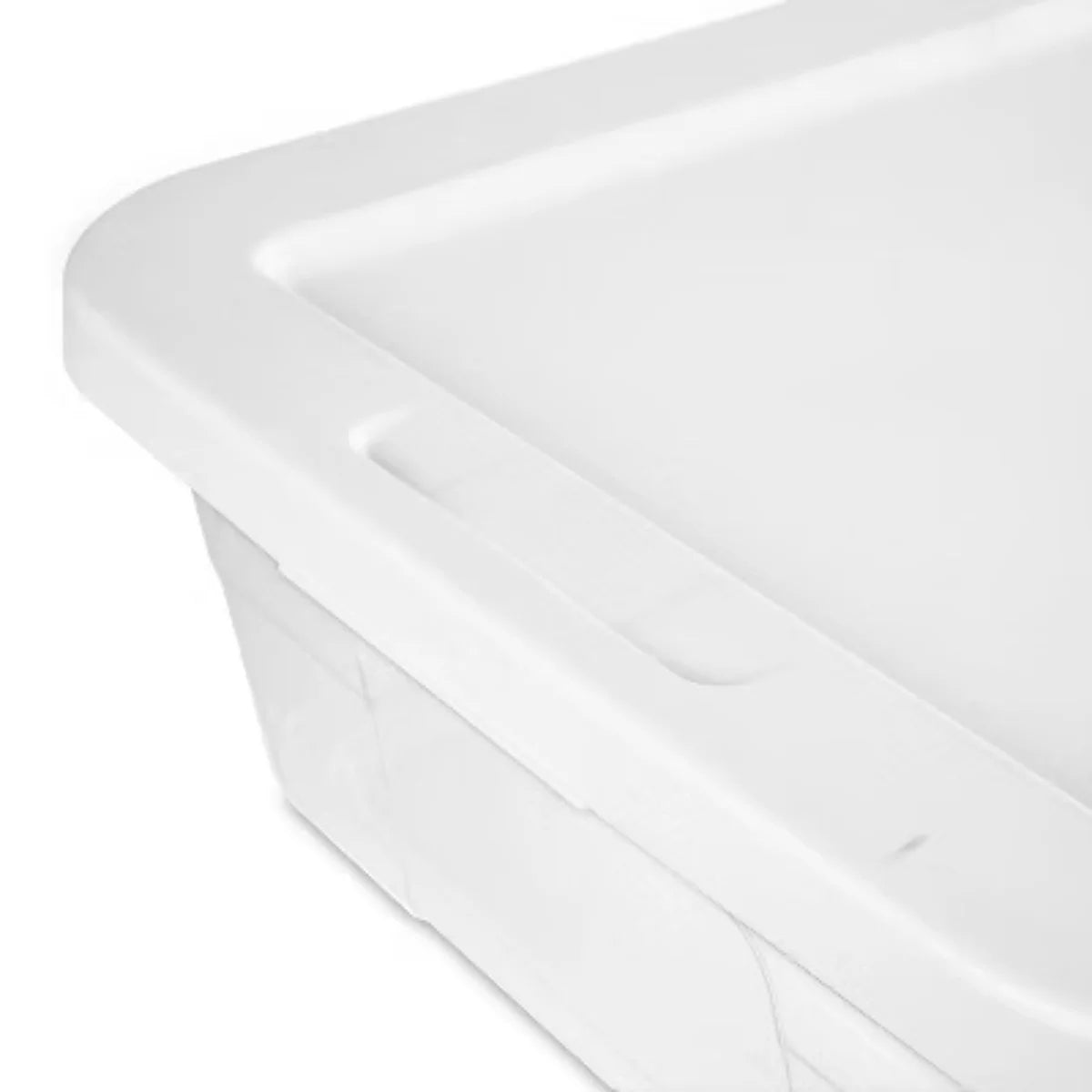Clear 28 Quart Under Bed Storage Container with Lid J764