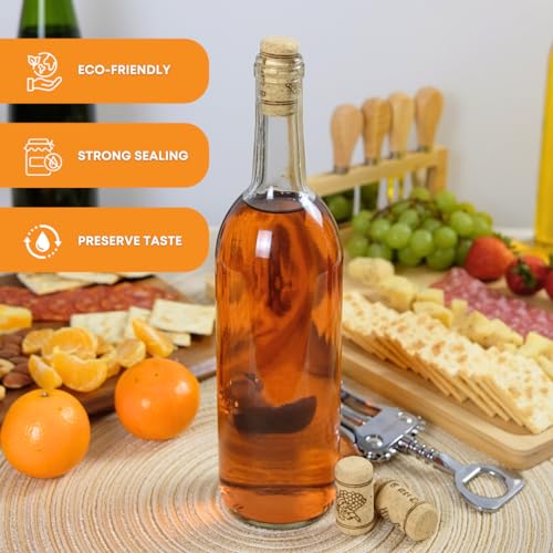 30 Premium Straight Wine Corks 7/8" x 1-3/4" Beige K91000