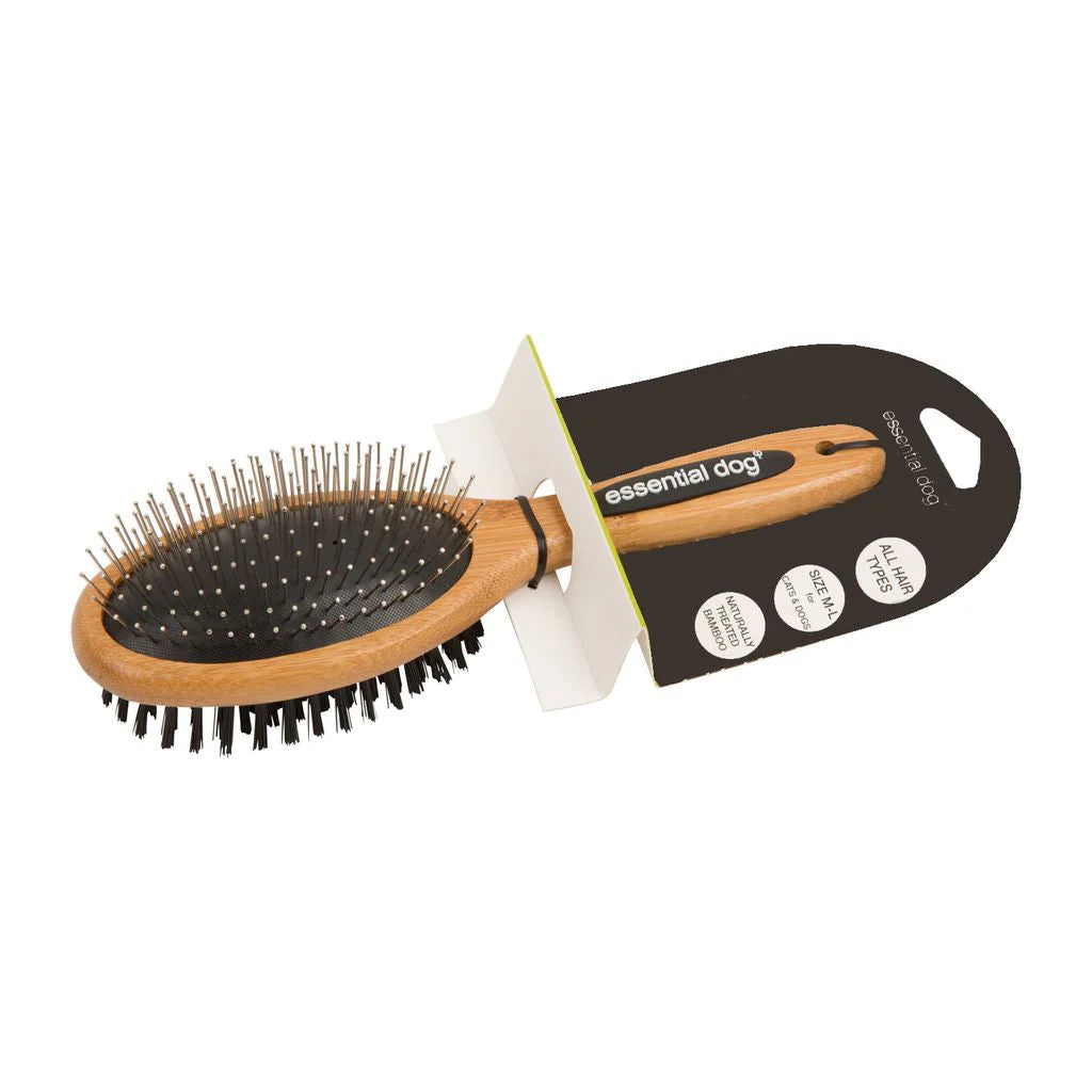 Natural Bamboo Two Sided Dog Brush U110