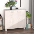 Wooden Sideboard with 2 Doors Pine Wood Storage Cabinet B986