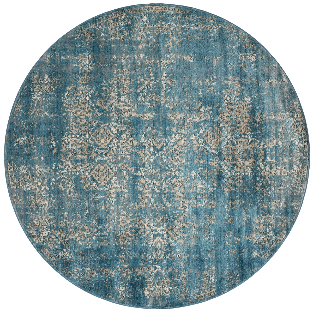 Blue Taupe 7'7 x 7'7 Rug Z523