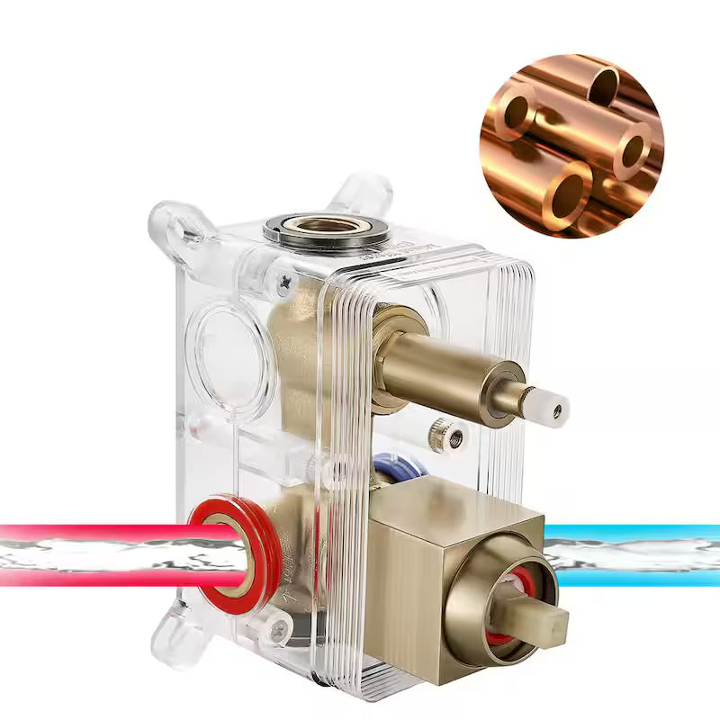 Brushed Gold 12 in. Shower Faucet Head with Handheld K8704