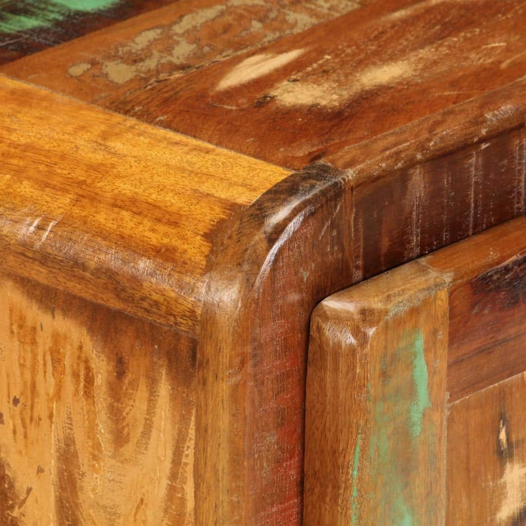 Solid Reclaimed Wood Bedside Cabinet 19.7x11.8x19.7 W383