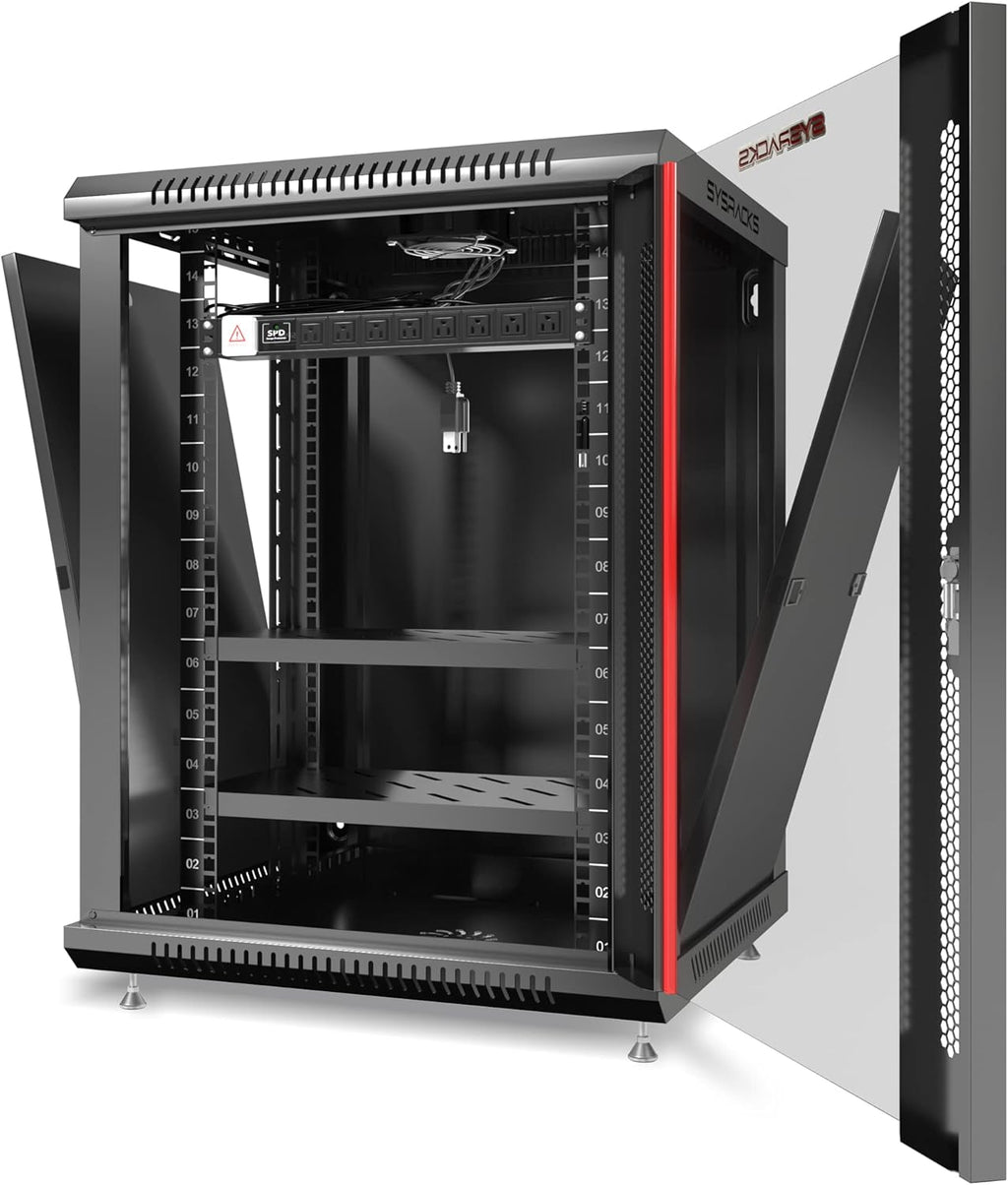 15U Locking Wall Mount Server Rack D666