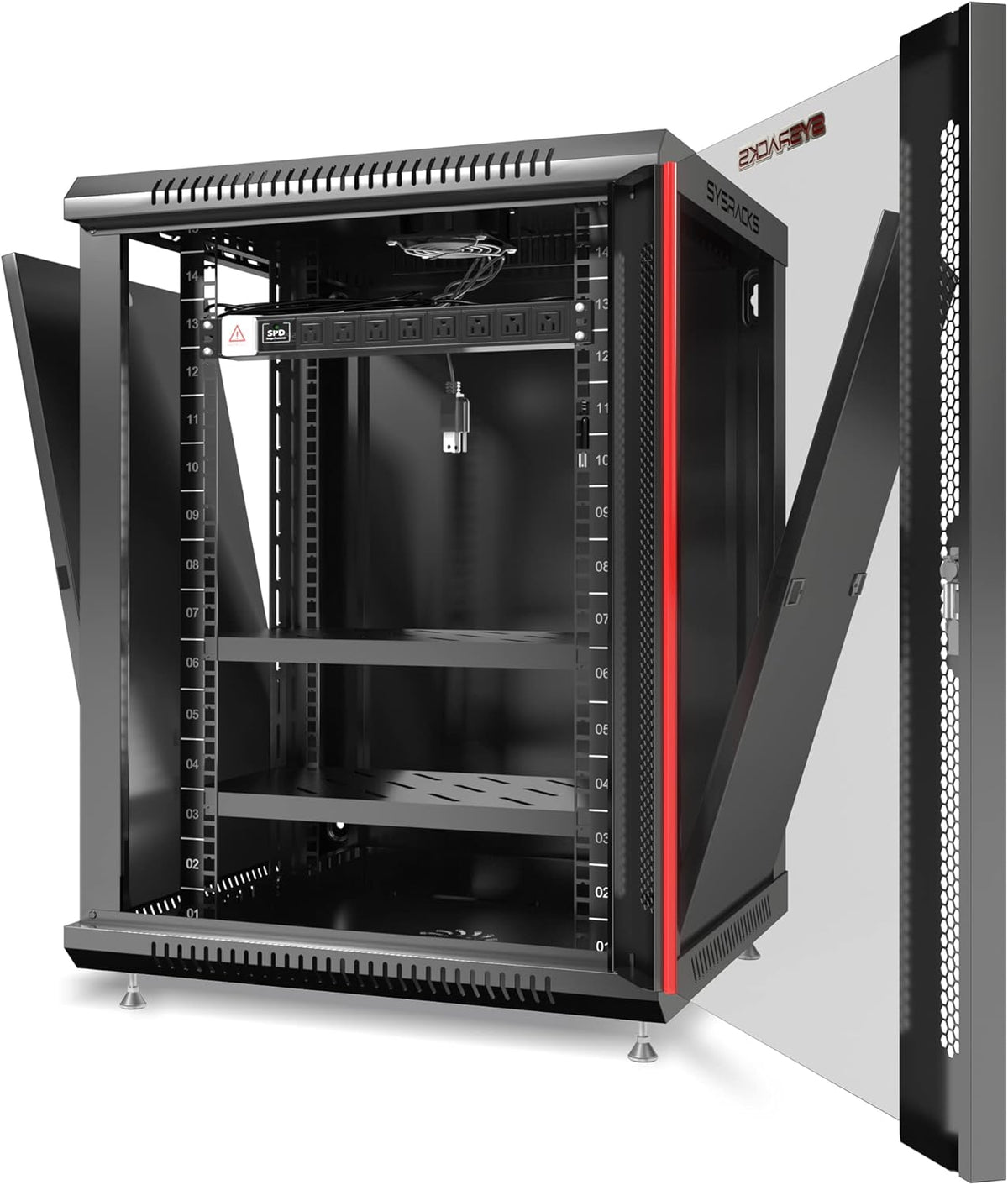 15U Locking Wall Mount Server Rack D666