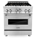 30 in. Stainless Steel Gas Range with Brass Burners D1486