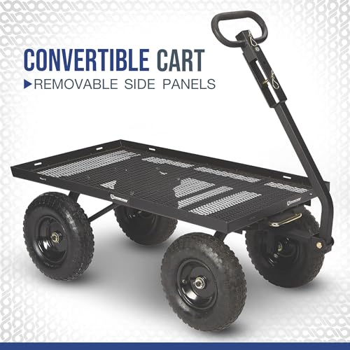 Steel Dump Cart with Removable Liner, 1200-Lb. Capacity J5047