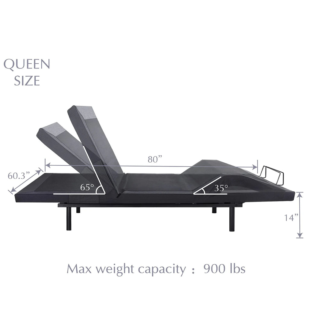 Queen Size Adjustable Bed with Wireless Remote L81487