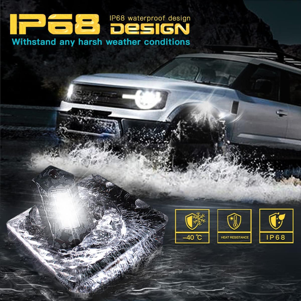 White LED Rock Lights 20PCS Waterproof L456