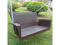 Resin Wicker Steel Hanging Swing O356