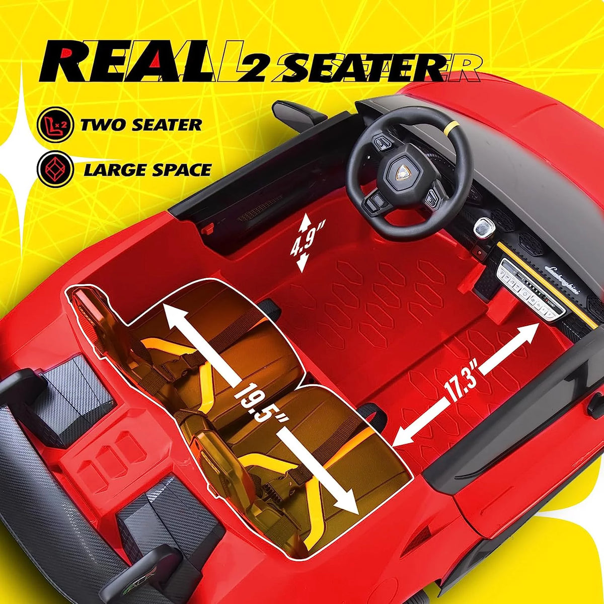 2 Seater Kids Ride on Car 4WD with 7AH Battery and Remote Control Pink B99446