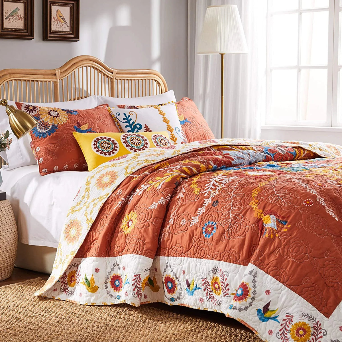 Reversible 3-Piece Full/Queen Quilt Set L85604