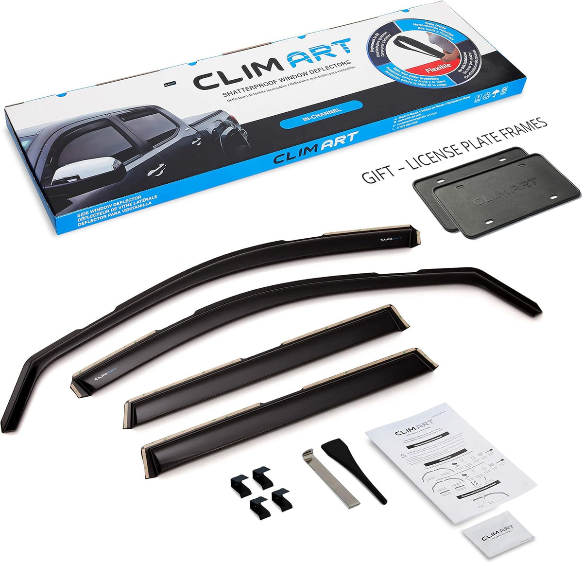 Dark Smoke Window Deflectors 4 pcs J63095
