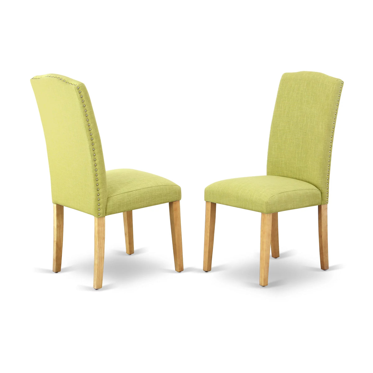 5 Pc Dining Room Set for 4 with Oak Leg and Linen Fabric D468182