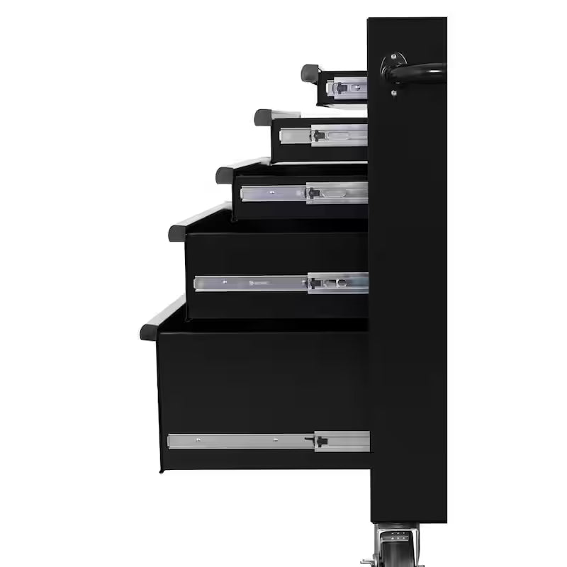 27 in. W 5-Drawer Gloss Black Rolling Tool Cabinet P602