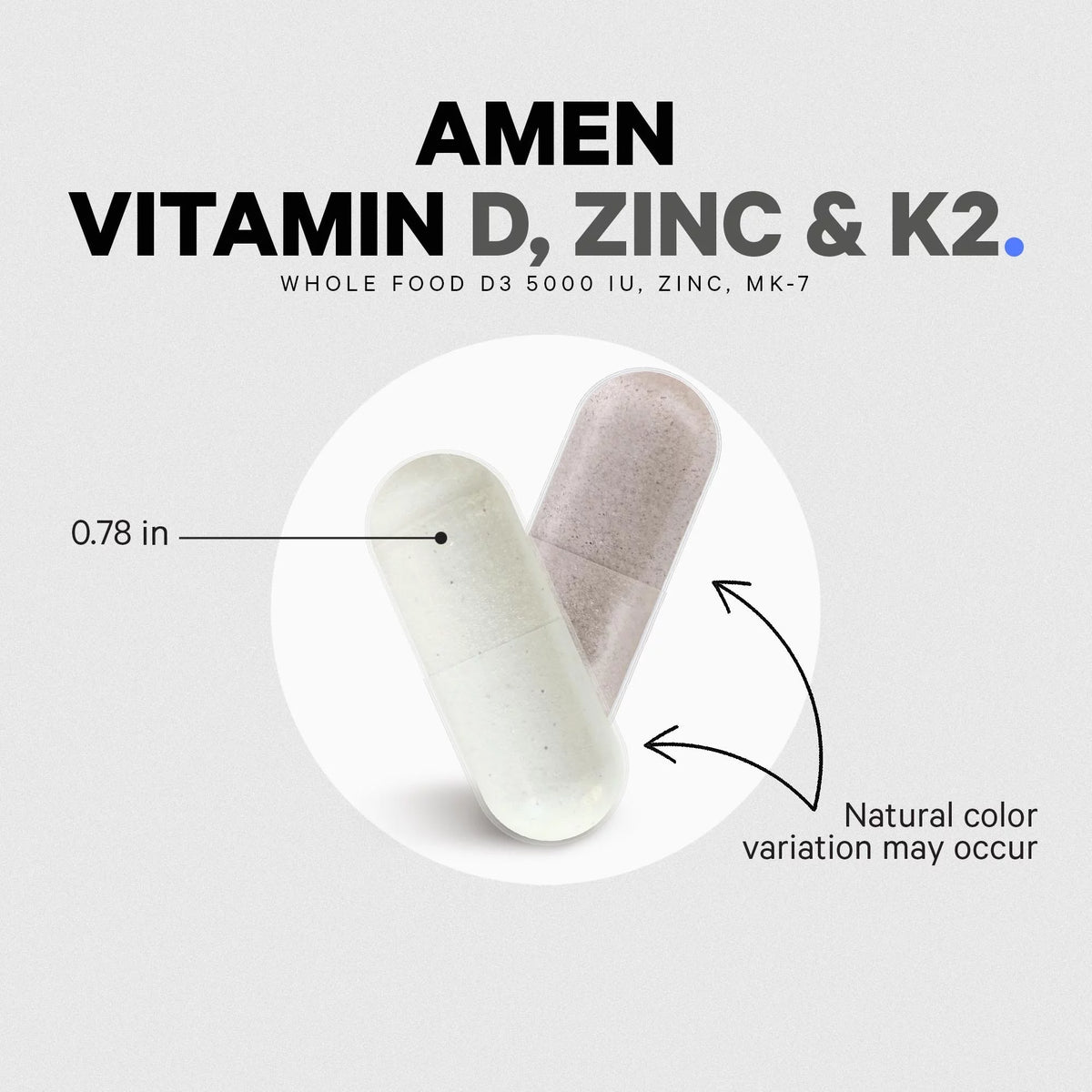 Vitamin D K2 & Zinc 5000 IU 60 ct G845