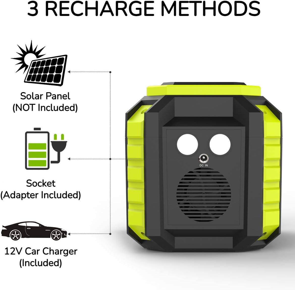 200W Portable Power Station 222Wh Lithium Battery with 2 AC Outlets T13338