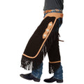 Black Suede Leather Chinks Z81377