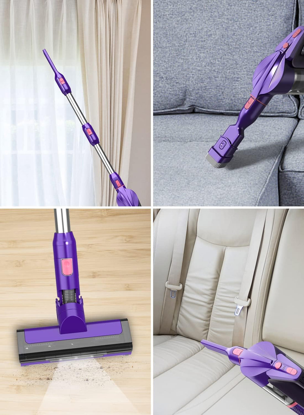 Cordless Stick Vacuum Cleaner with Detachable Battery I792