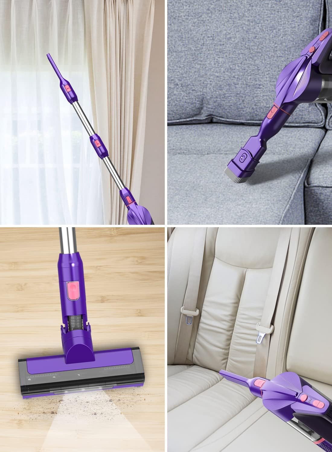 Cordless Stick Vacuum Cleaner with Detachable Battery I792