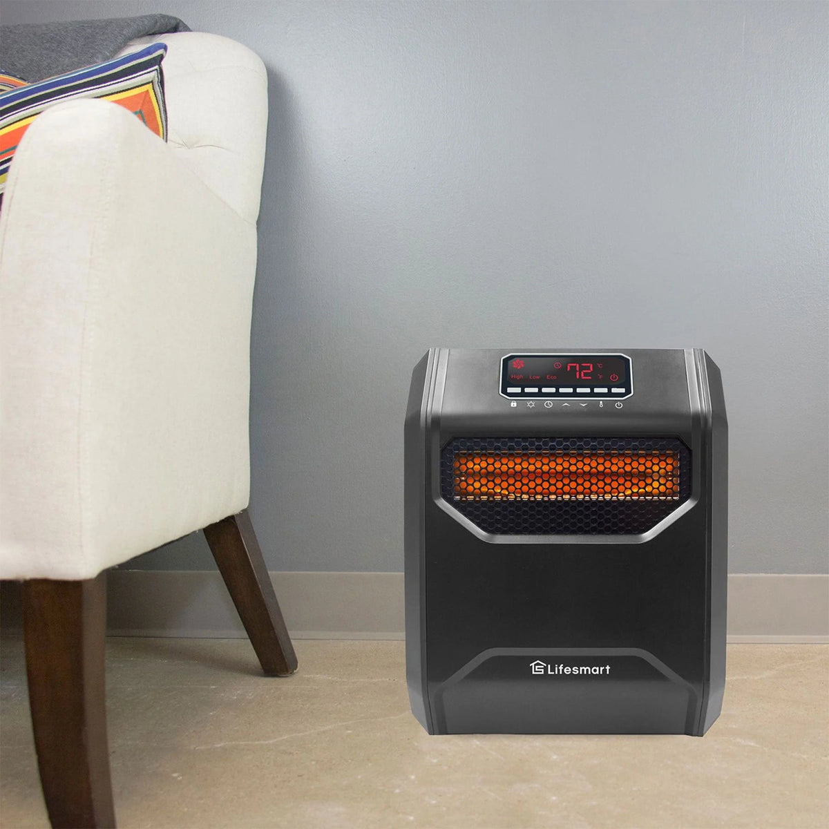 1500W 6 Element Infrared Large Room Space Heater V13464