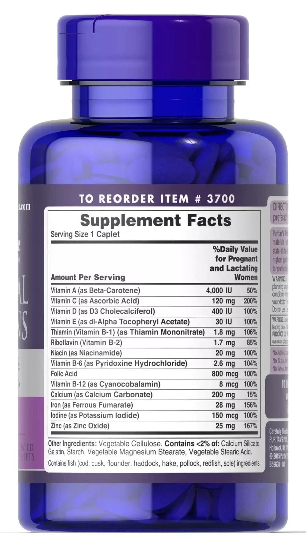 Prenatal Vitamins 100 Tablets 2 Pack O19443