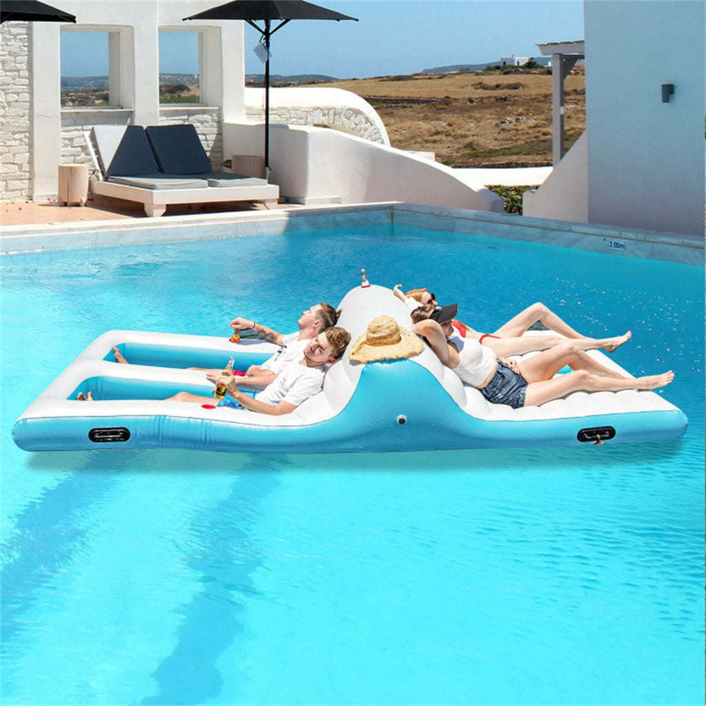 Floating 4 Person Inflatable Lounge Raft M754