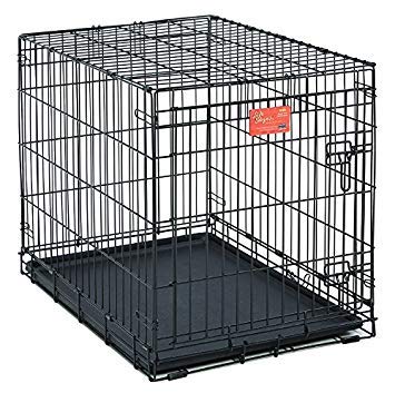 42-Inch Folding Dog Crate with Divider Panel U34517