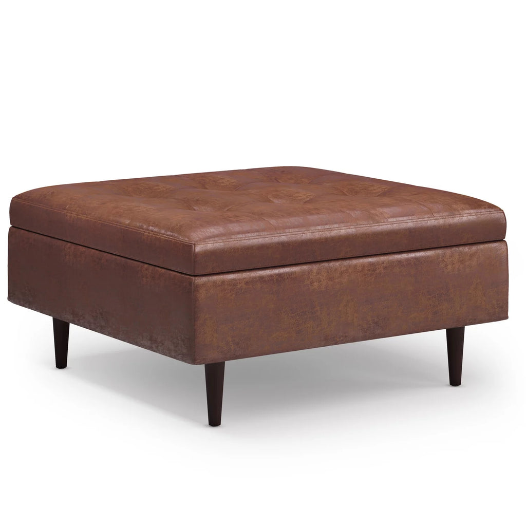 38 inch Square Storage Ottoman Coffee Table Y874