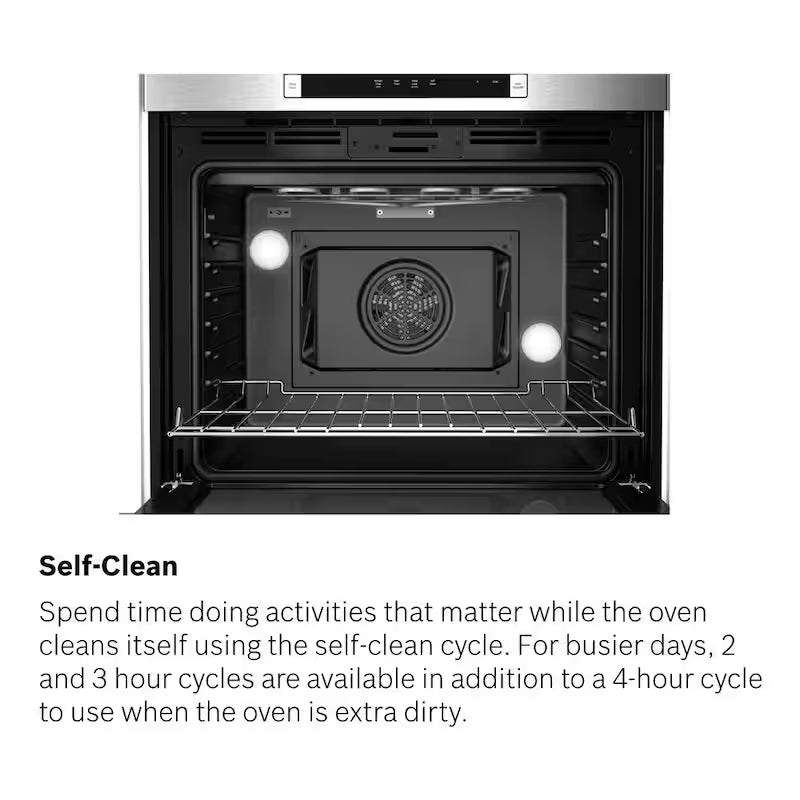 27 in Single Electric Wall Oven with Convection Self Cleaning Stainless Steel W90420