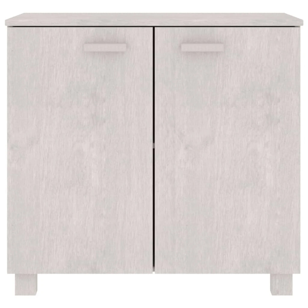 Wooden Sideboard with 2 Doors Pine Wood Storage Cabinet B986