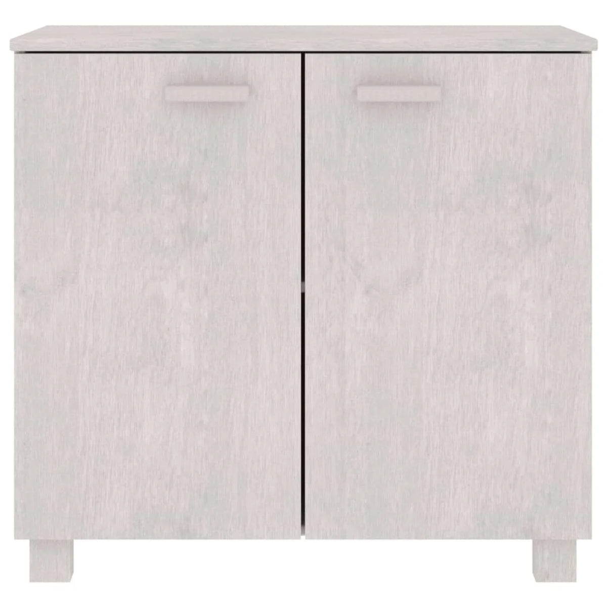 Wooden Sideboard with 2 Doors Pine Wood Storage Cabinet B986