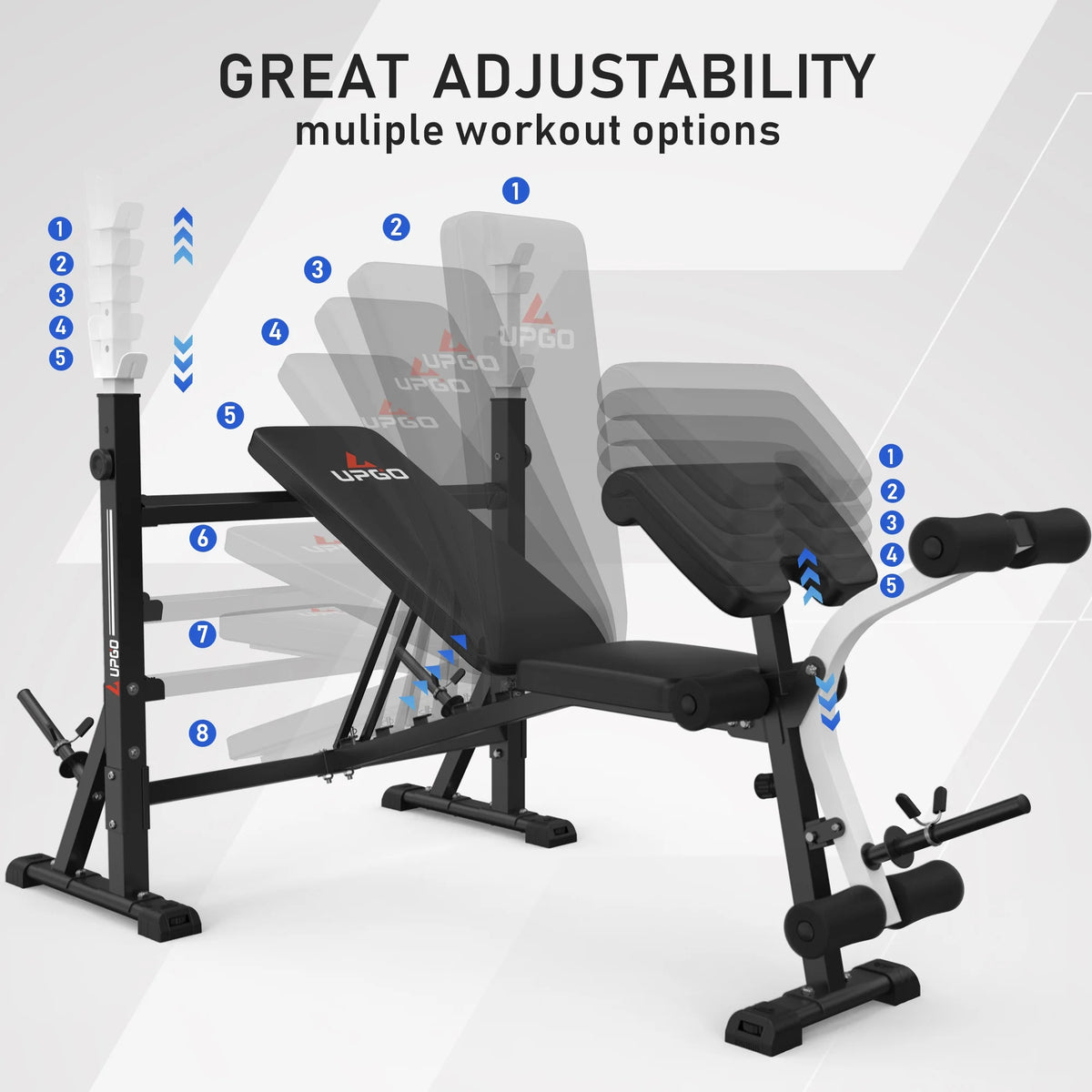 Standard Weight Bench with Preacher Curl Pad and Leg Developer K278897